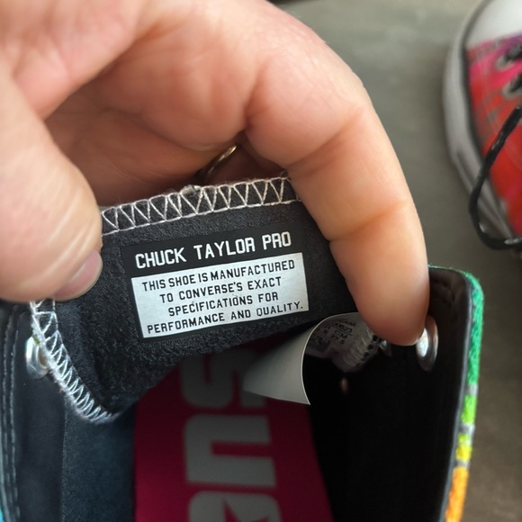 Converse Chuck Taylor All Star Pro Reflective Tie Dye High Top Shoes M 9/W 11 - Picture 11 of 12